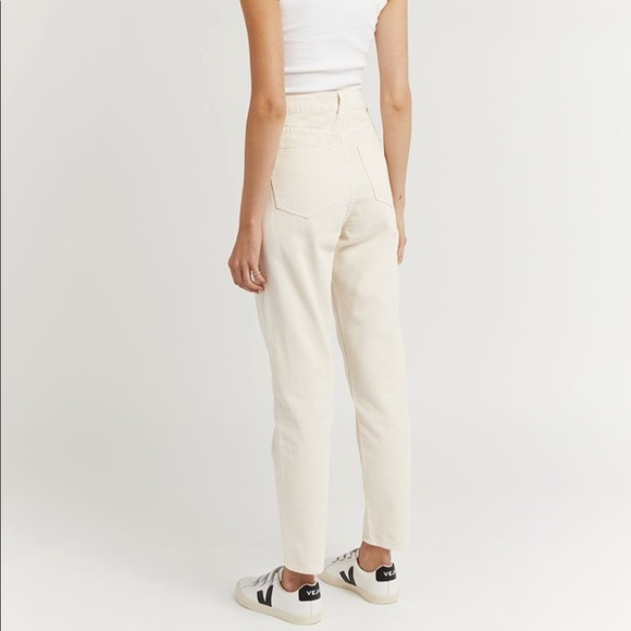 dissh | eggshell mari mom jeans | size 8 - Picture 2 of 3